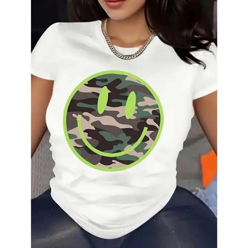 Fashionable Women'S T-Shirt - Comfortable And Relaxed, Round Neck, Suitable for All Seasons, Elegant Casual Top,  Summer...