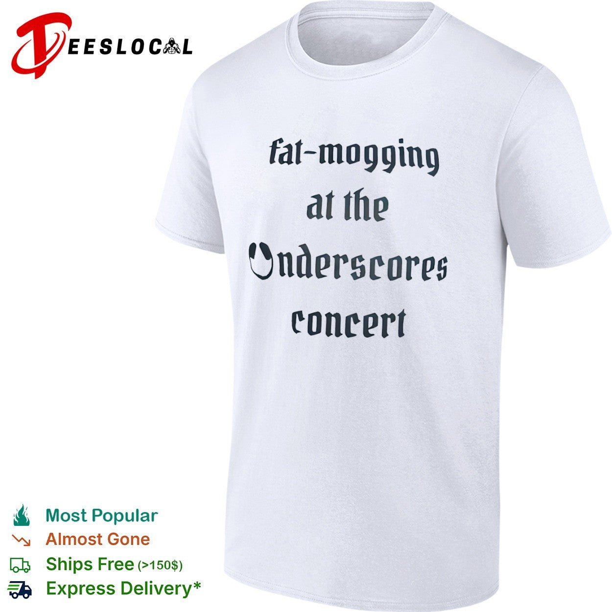 Fat-mogging at the Onderscores concert shirt