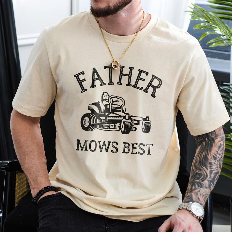 Father Mows Best Funny Lawn Care Dad Shirt Yard Work Humor Mowing Lawn Dad Joke Weekend Yard Boss Shirt T-Shirts, Hoodie, Sweatshirt