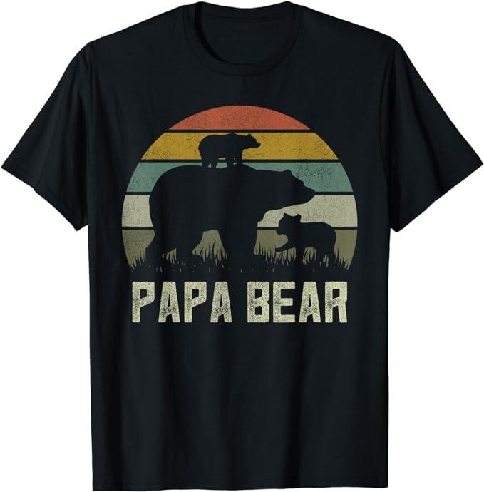 Dad Funny Papa Bear Shirts Menswear Top Underwear T-Shirts, Hoodie, Sweatshirt