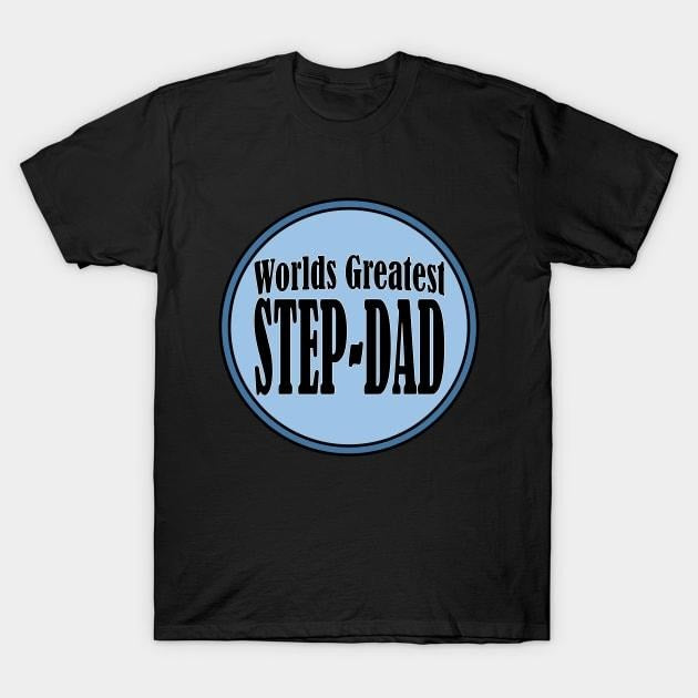 Father's Day T-Shirt, Gifts For Stepdad, Worlds Greatest Step Dad T-Shirt, Father's Day Gift Casual Cotton Menswear Top...