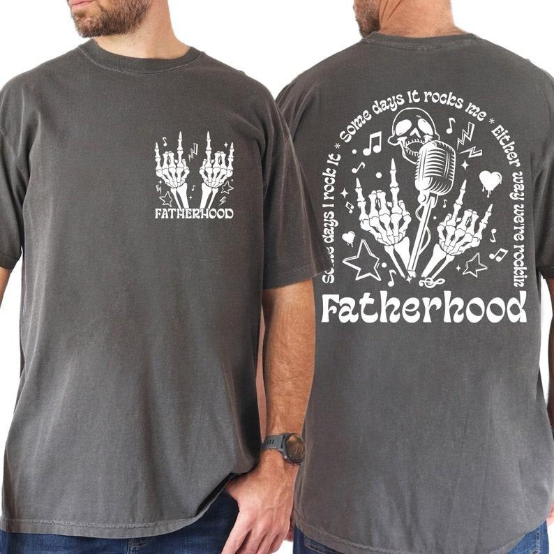 Fatherhood Shirt, Some Days I Rock It Shirt, Papa Lighting Bold Shirt, Papa Tour Shirt, Father's Day Funny Shirt Hoodie,...