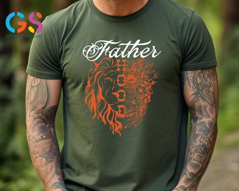 Fatherhood TShirt, Lion Dad Shirt, Father Days gifts From Kids, Father Shirt, Fathers Day Gifts For Grandpa, Cool Dad...