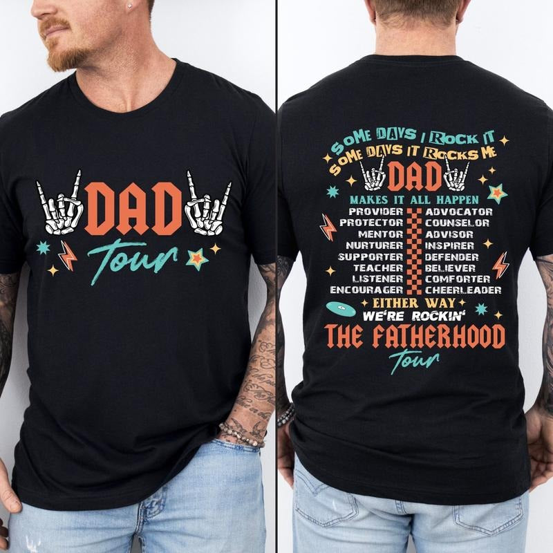 Fatherhood Tour shirt, Father's Day shirt, Dad shirt Hoodie Sweatshirt | PrintMintTees.com