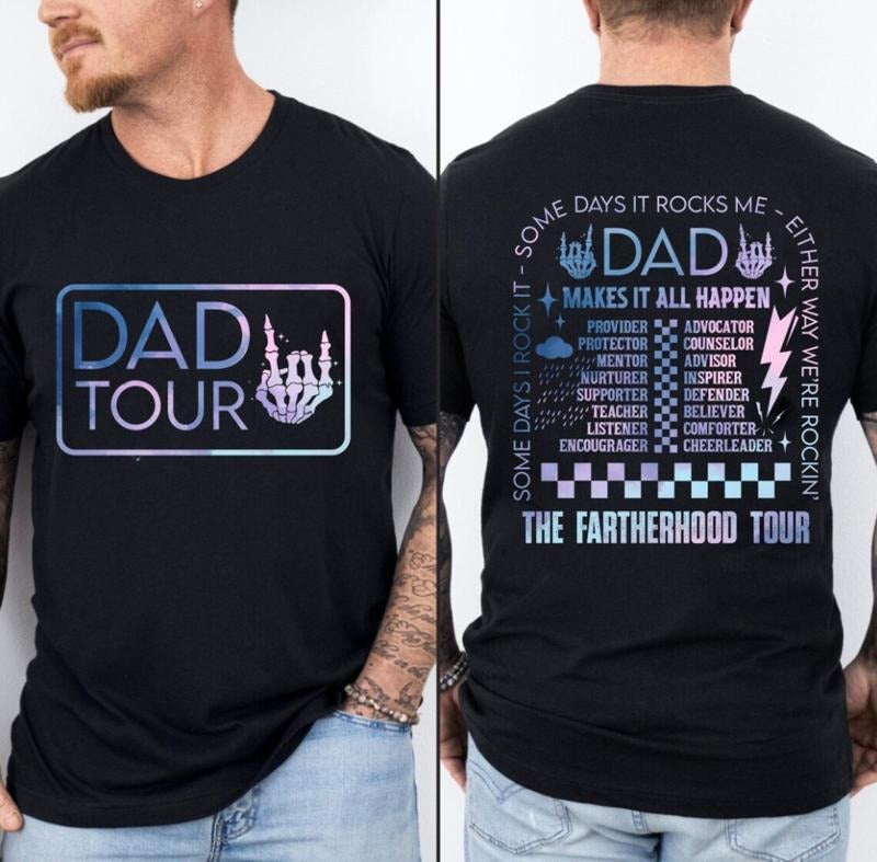 Fatherhood Tour shirt, Father's Day shirt, Dad shirt, Best Dad Ever shirt, Dad Life Hoodie Sweatshirt | PrintMintTees.com