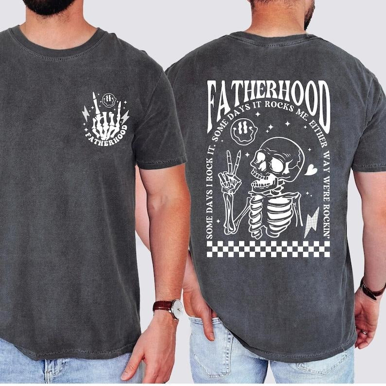 Fathers Day Shirt, Cool Fatherhood Colors Shirt, Dad Shirt, Grandpa Gift, Dad Gift, Husband Gift, Fathers Day Gift, Gift...