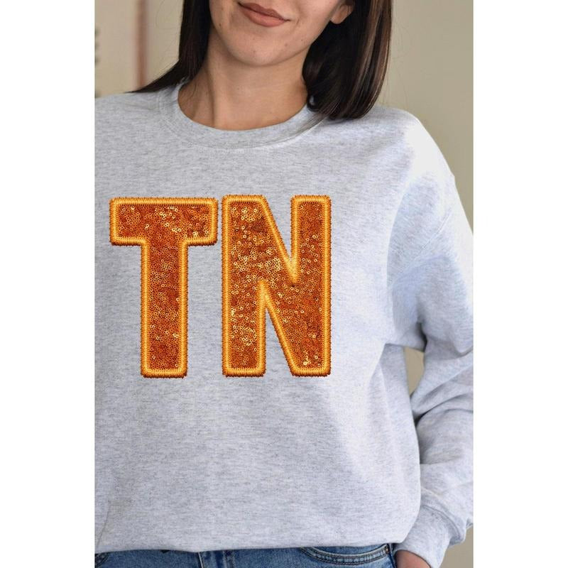 Faux Sequin TN Unisex NuBlend Crew Sweatshirt Shirt Hoodie | PrintMintTees.com