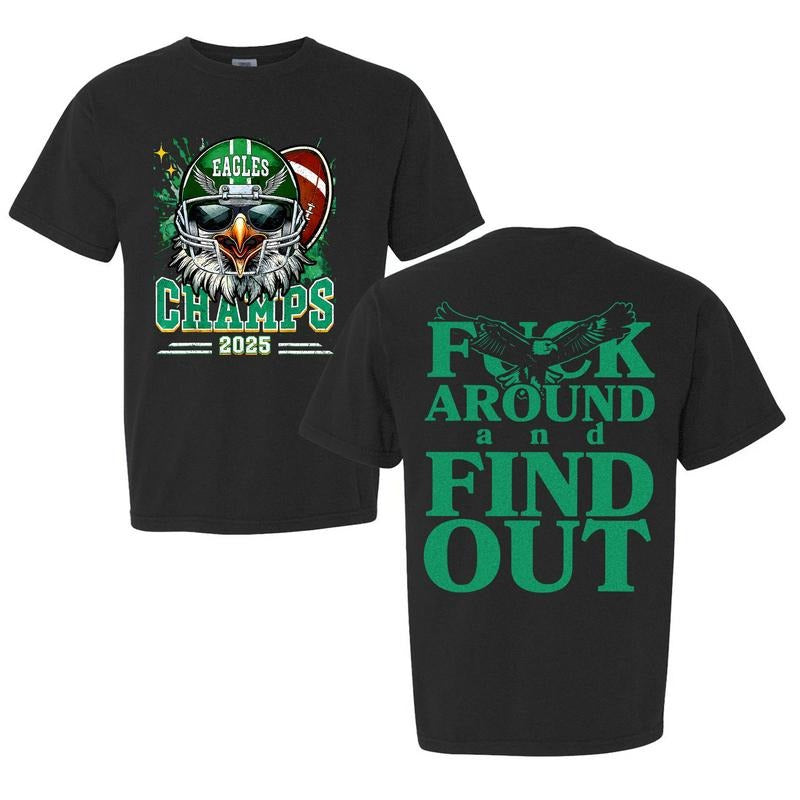 Fck Around Find Out Hoodie, Vintage 4agles Football Shirt, Fly 4agle, American Football Sweatshirt | PrintMintTees.com