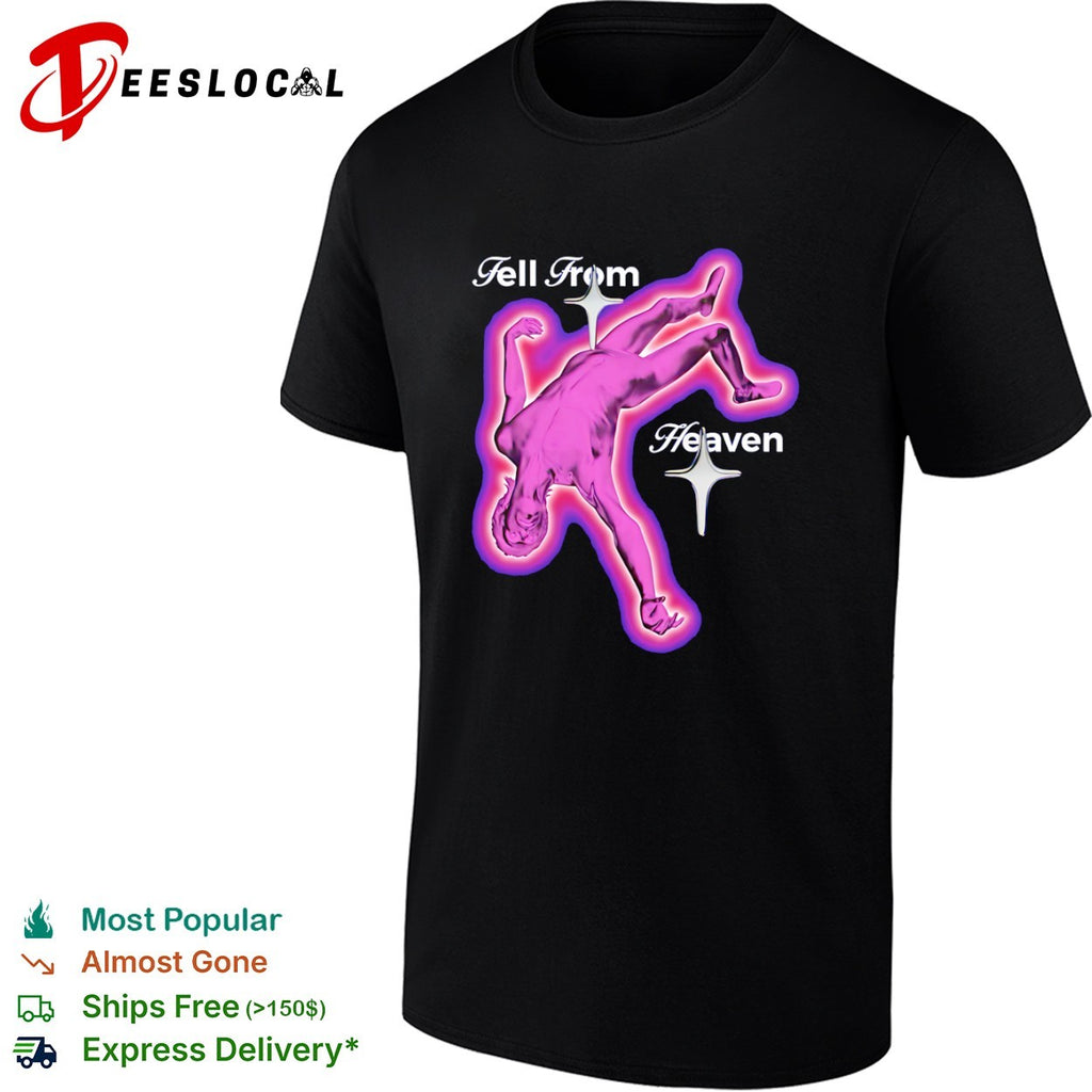 Fell From Heaven Fallen Angel Y2K Vaporwave Shirt