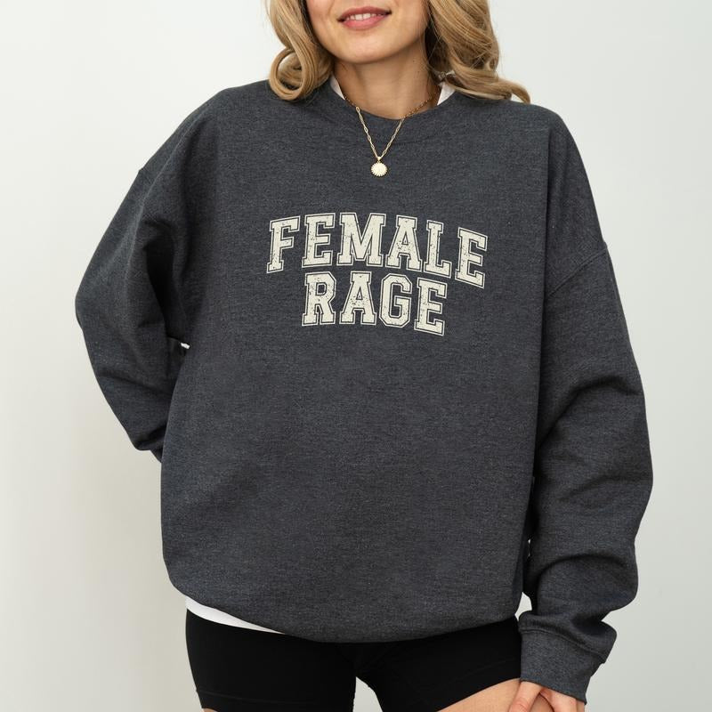Female Sweatshirt, Simple Crewneck, Girl Power Pullover, Women's Rights Sweaters, Casual Womenswear T-Shirts, Hoodie