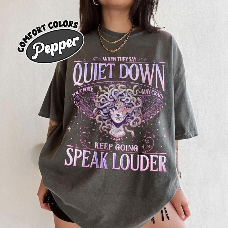 Feminist Resistance Comfort Colors Shirt, Speak Louder T Shirt, Women Rights Equality Tee, As A Woman Who Kept My Mouth...
