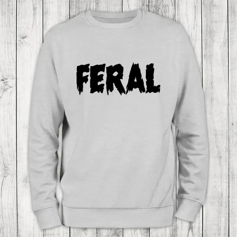 Feral Black Print Classic Womenswear T-Shirts, Hoodie, Sweatshirt