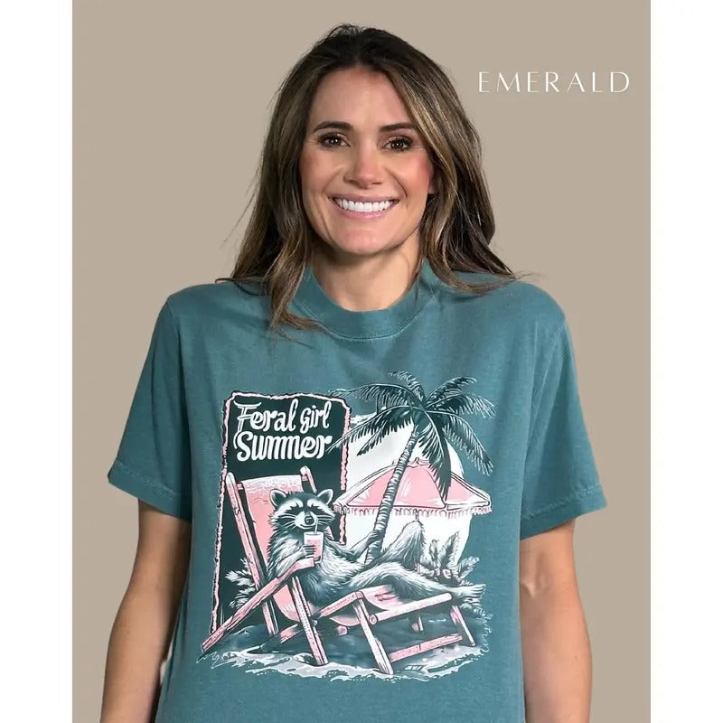 Feral Girl Summer Tshirt, Kylie Pitts Tshirt Feral Girl Summer Hoodie Sweatshirt | PrintMintTees.com