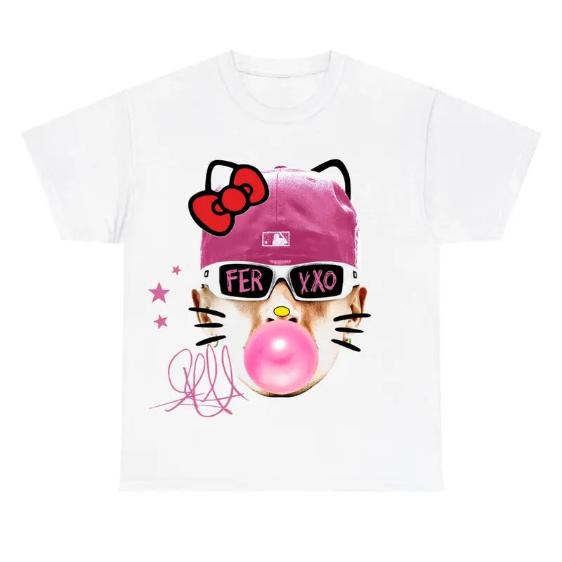 Ferxxooo Red BUBBLE GUM Kitty Shirt for Women Hoodie, Sweatshirt | PrintMintTees.com