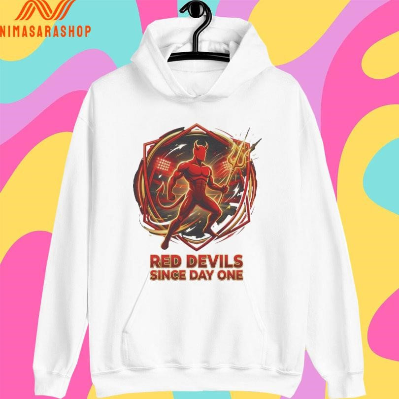 Fiery Devil Red Devils Since Day One Bold Football Shirts