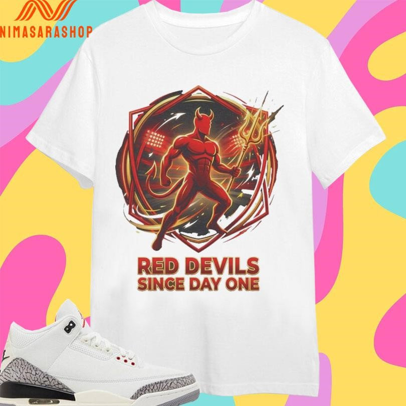 Fiery Devil Red Devils Since Day One Bold Football Shirts