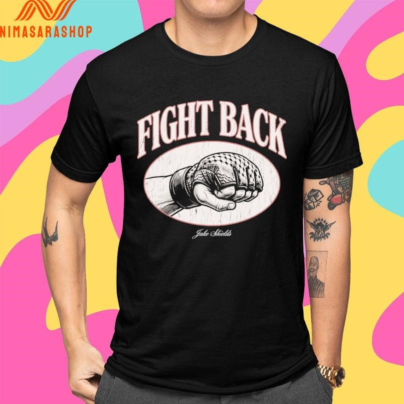 Fight Back Jake Shields Keffiyeh Shirts