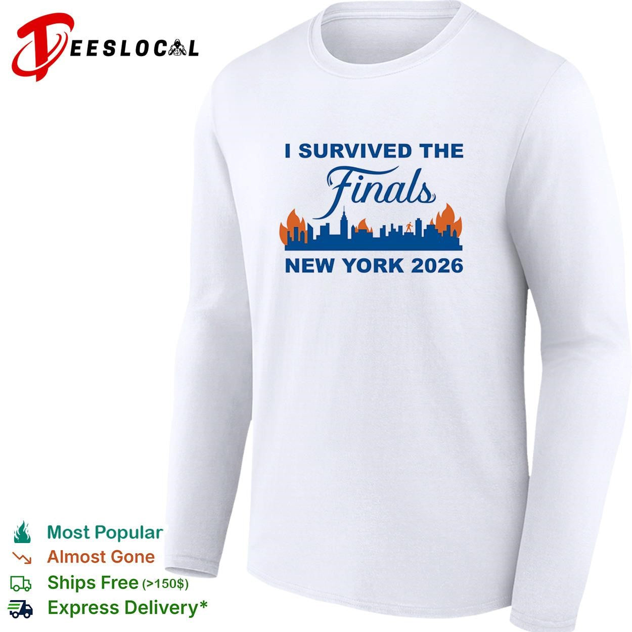 Figure walking through fire I survived the finals New York 2026 shirt
