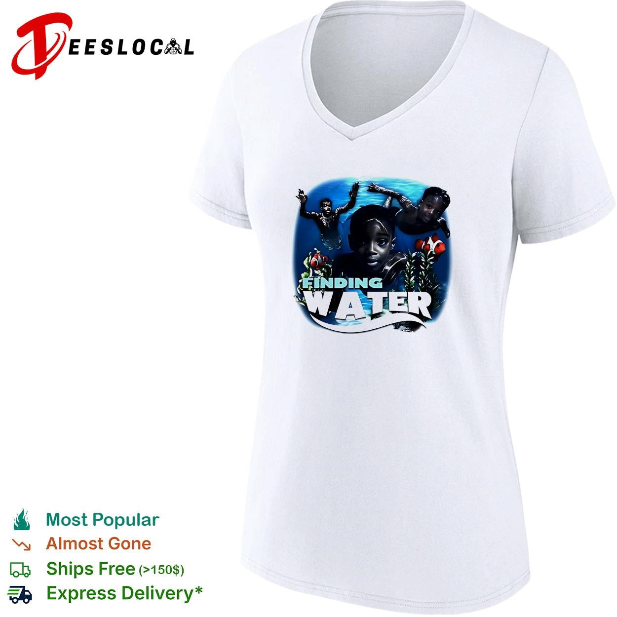 Finding Water Finding Nemo parody poster shirt