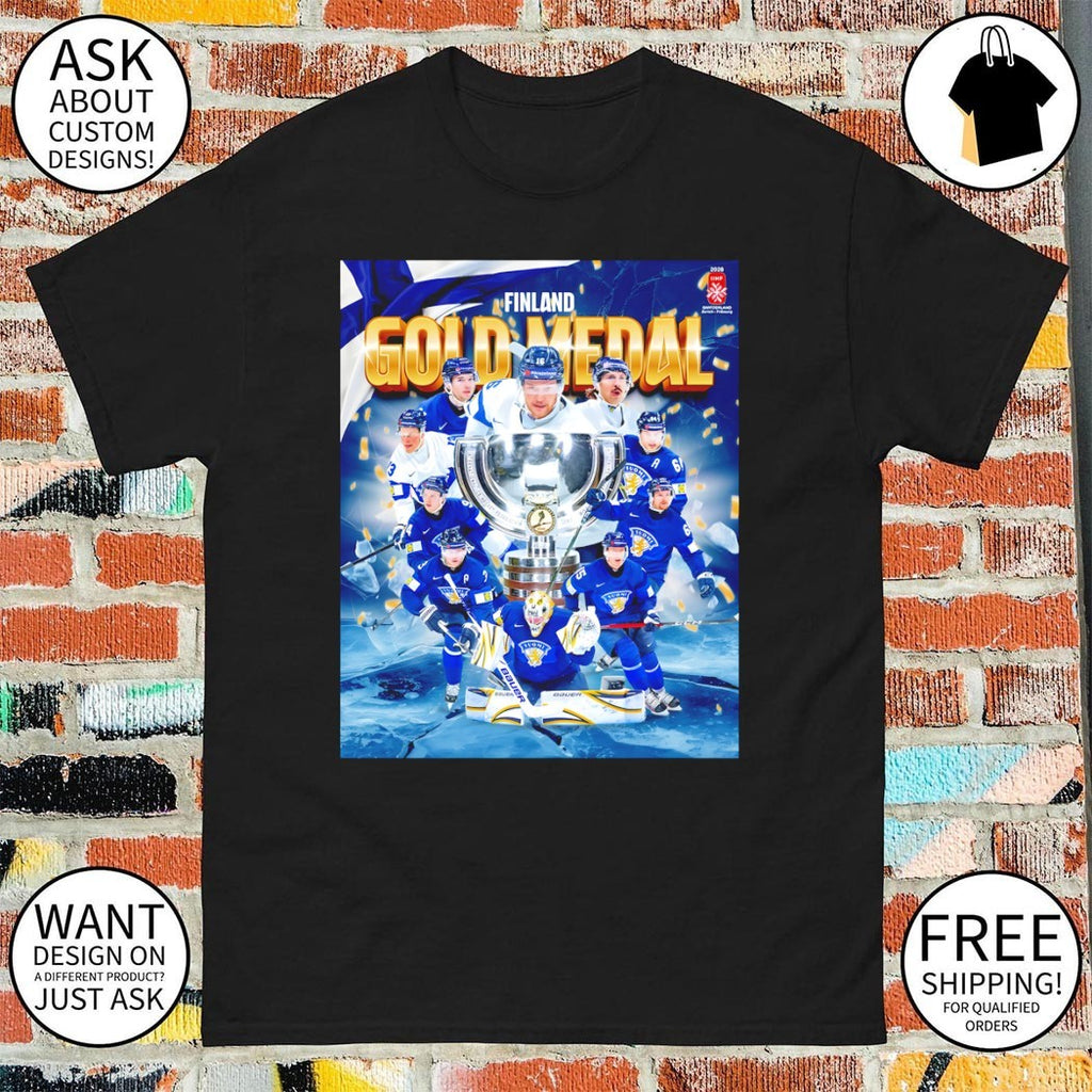 Finland Gold Medal Men’s National Ice Hockey Team 2026 poster shirt