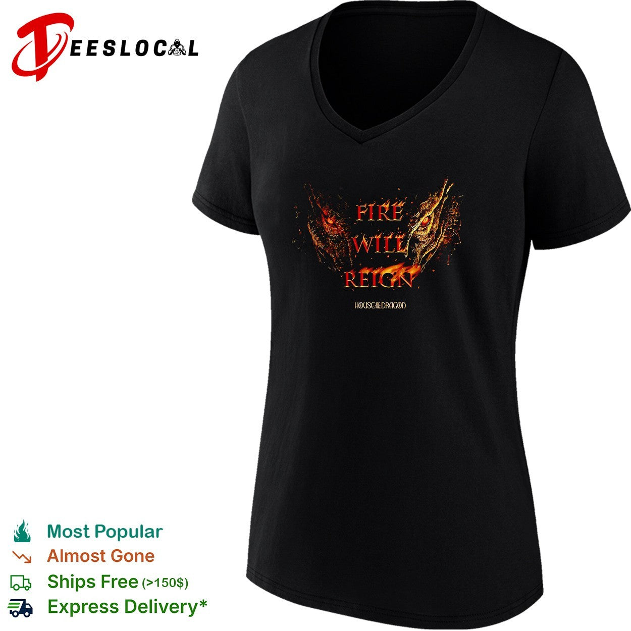 Fire will reign House of the Dragon shirt