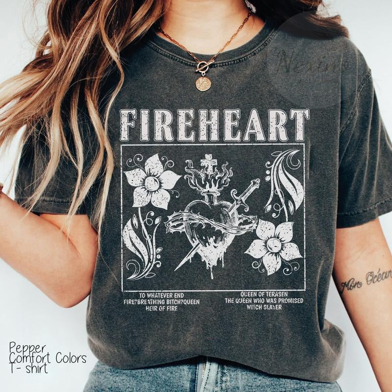 Fireheart TOG Kingdom Ash Rowan Dorian Manon Aelin SJM Aelin Fireheart Whatever End SJM Kingsflame Shirt T-Shirts, Hoodie, Sweatshirt