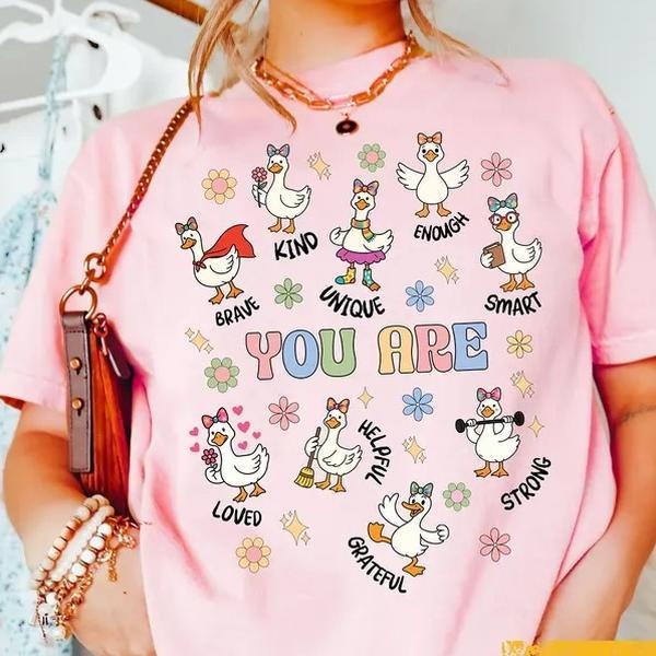 First Day Of School Shirt, Silly Goose You Are Kind Shirt, Teacher Affirmation Tee, Back To School Shirt, Teacher Shirt,...