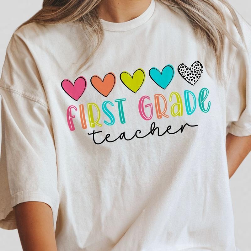 First Grade Teacher Shirt, First Grade Shirt, Teacher Appreciation Gifts, Teacher Shirt, First Day of School Shirt, Back...