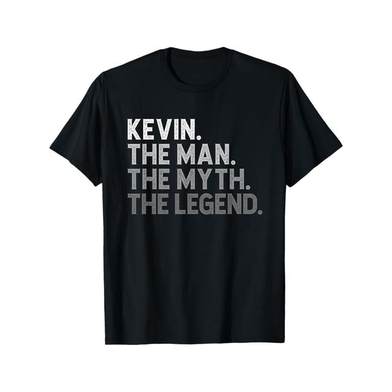 First Name Kevin The Man Myth Legend Personalized Funny T-Shirt made in usa Hoodie Sweatshirt | PrintMintTees.com