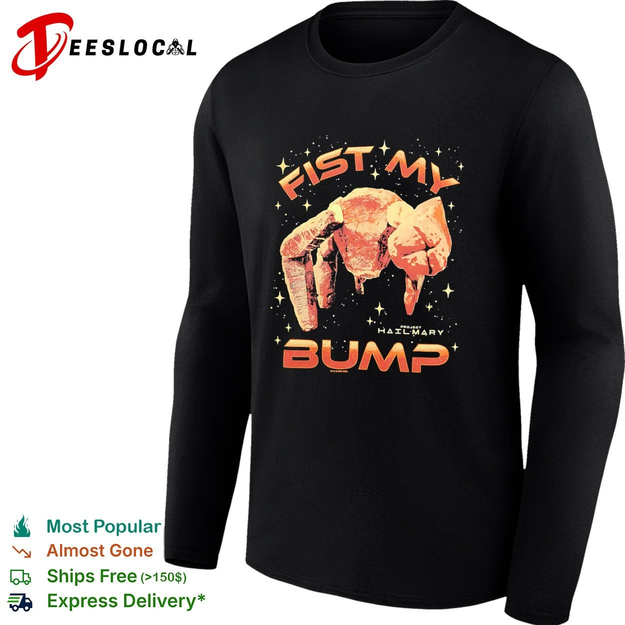 Fist my bump Project Hail Mary Rocky shirt