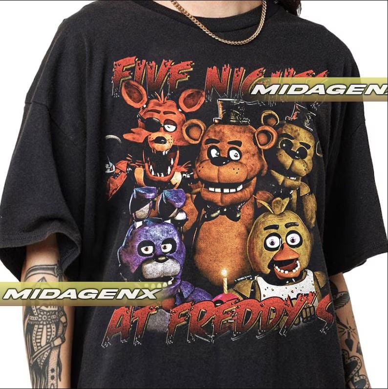Five Nights At Freddy's Vintage T-Shirt, Movie Shirt Hoodie, Sweatshirt | PrintMintTees.com