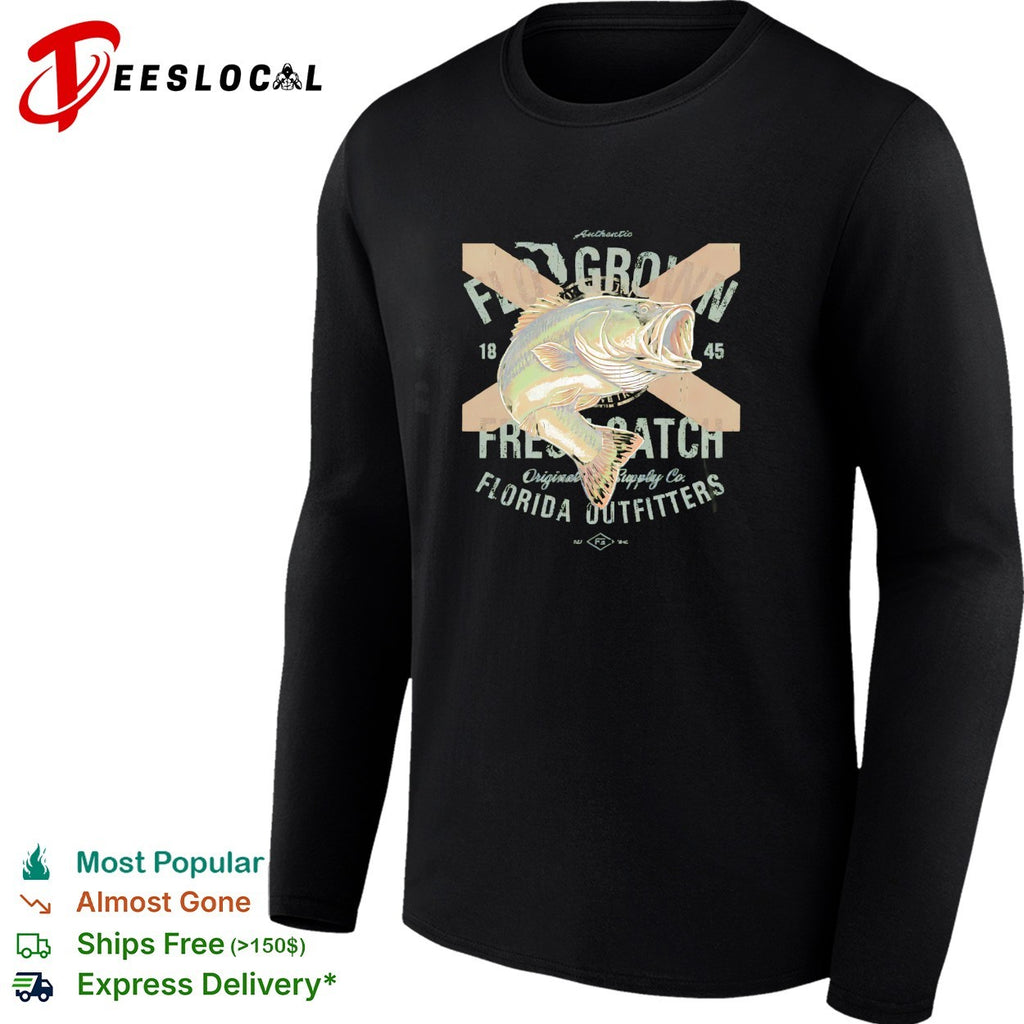 FloGrown fresh catch bass Florida outfitters shirt