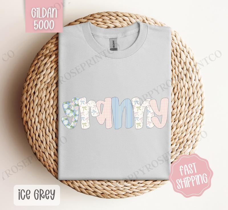 Floral Granny Gildan Shirt, Cute Spring Grandma Tshirt, Coquette Granny Tee Hoodie Sweatshirt | PrintMintTees.com