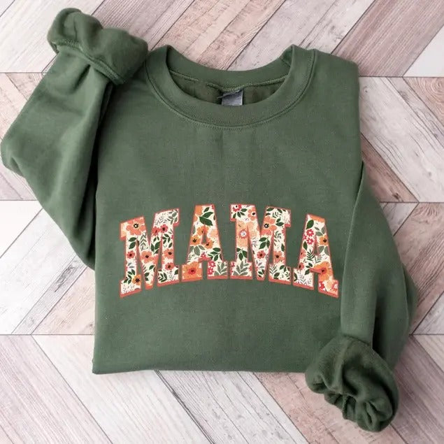 Floral Mama Sweatshirt, Hoodie, T-Shirtstyle{n002}2 Shirt | PrintMintTees.com