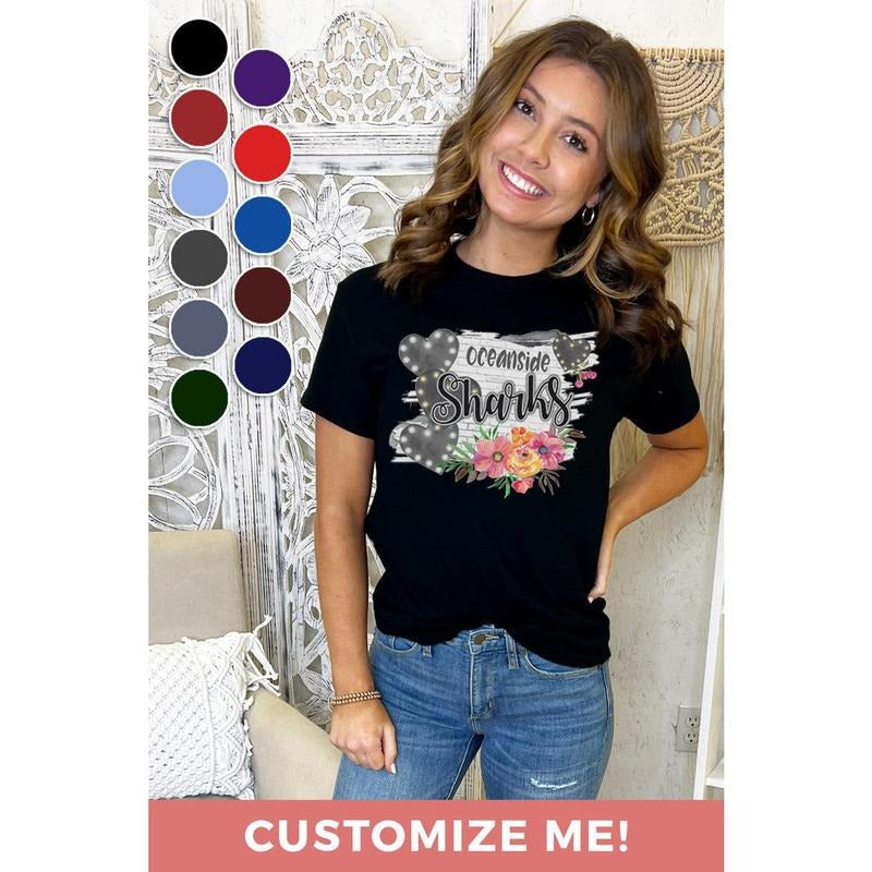 Floral White Washed Brick T-Shirt Hoodie Sweatshirt | PrintMintTees.com