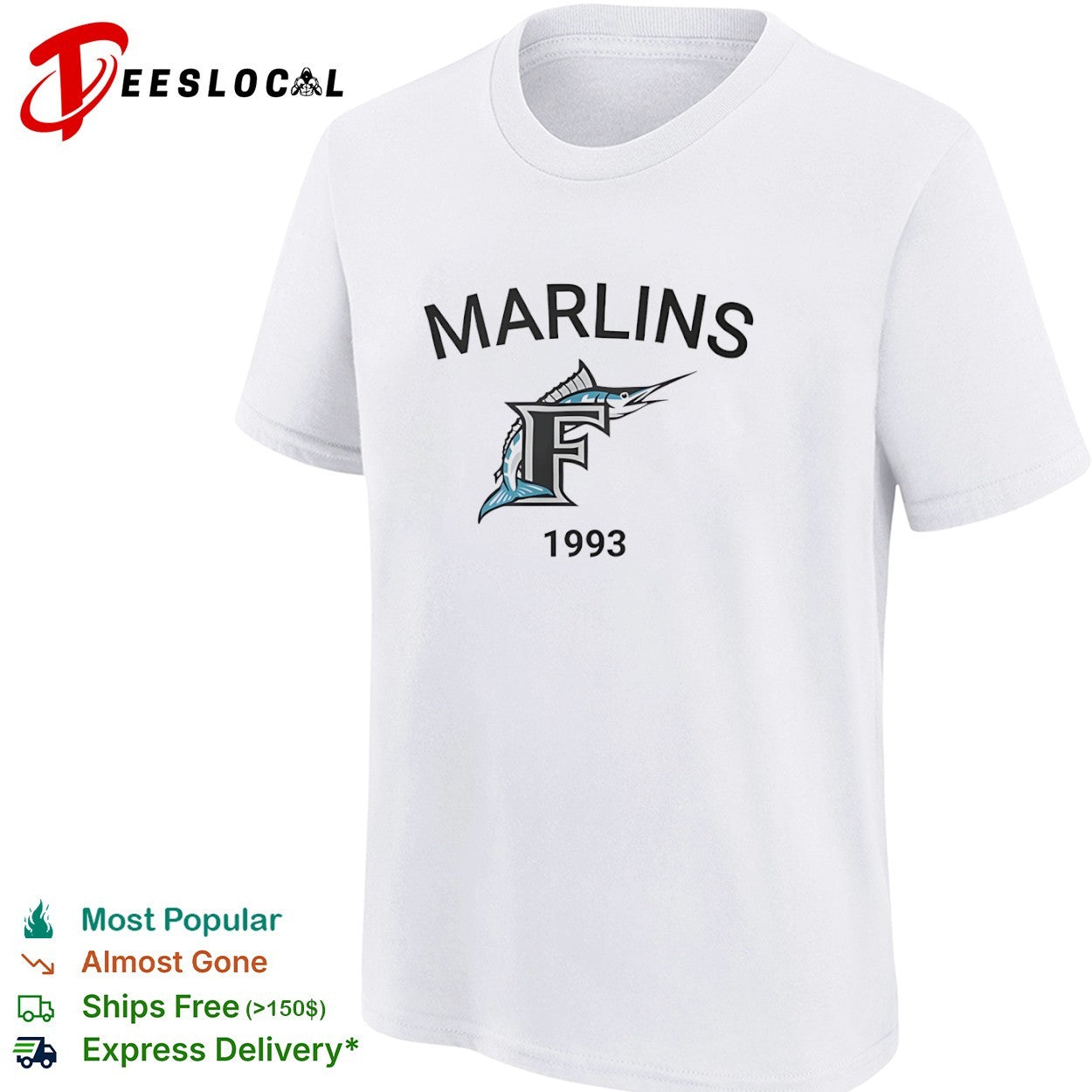Florida Marlins 1993 logo shirt