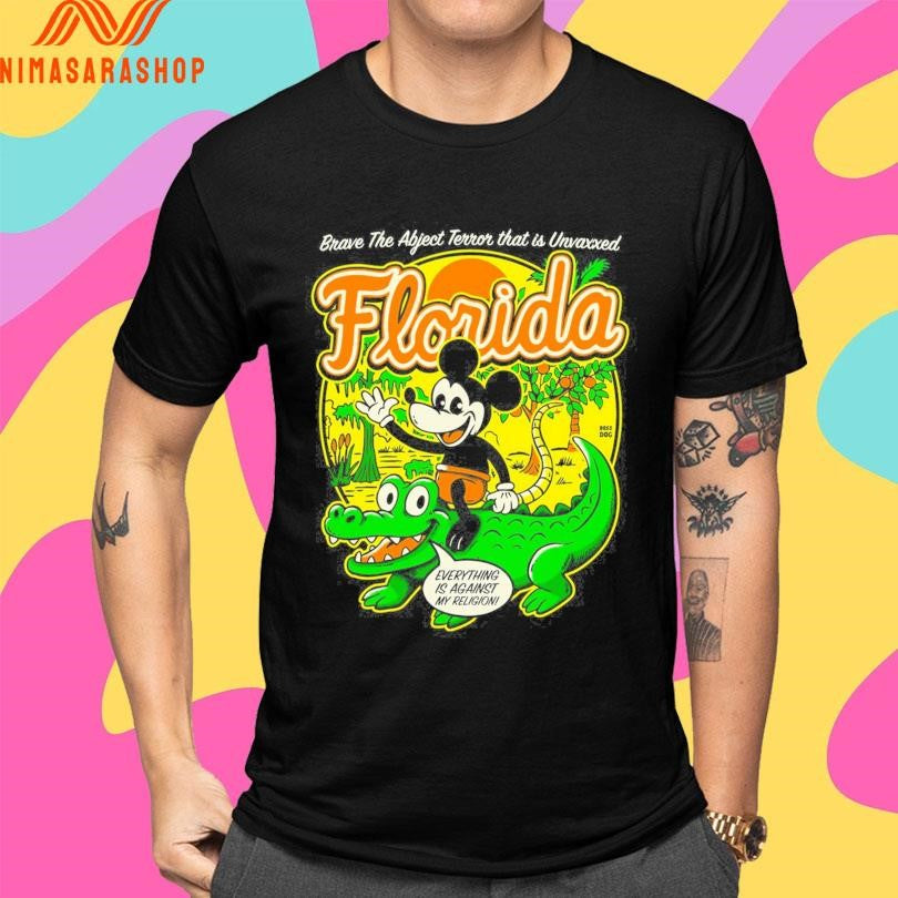 Florida Vintage Brave The Abject Terror That Is Unvaxxed Shirts