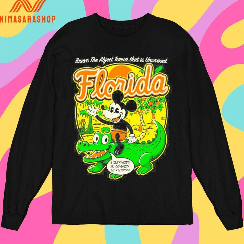 Florida Vintage Brave The Abject Terror That Is Unvaxxed Shirts