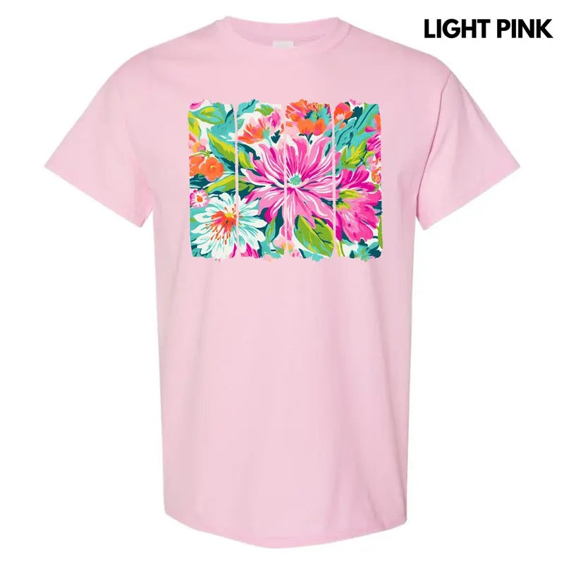 Flower Artwork Gildan Short Sleeve 'NLB' Shirt Hoodie Sweatshirt