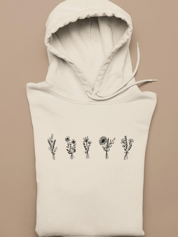 Flower Flower Floral Girlfriend Daughter Womenswear Casual Cotton Lady Tops Comfort T-Shirts, Hoodie, Sweatshirt