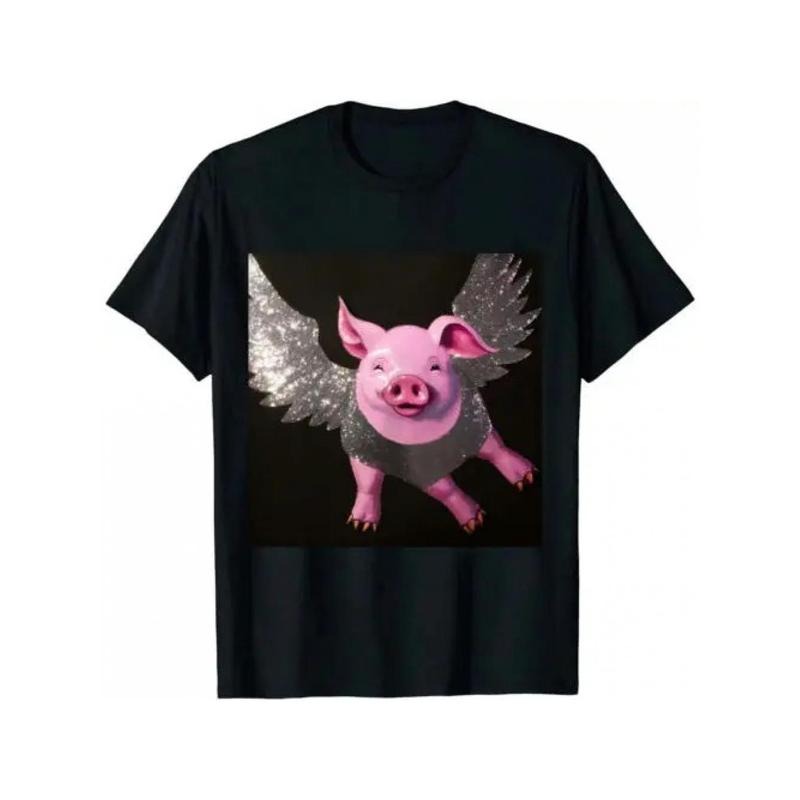 Flying Pigs Shirt- Pig Tee When Pigs Fly TShirt Piglet made in usa Hoodie Sweatshirt | PrintMintTees.com