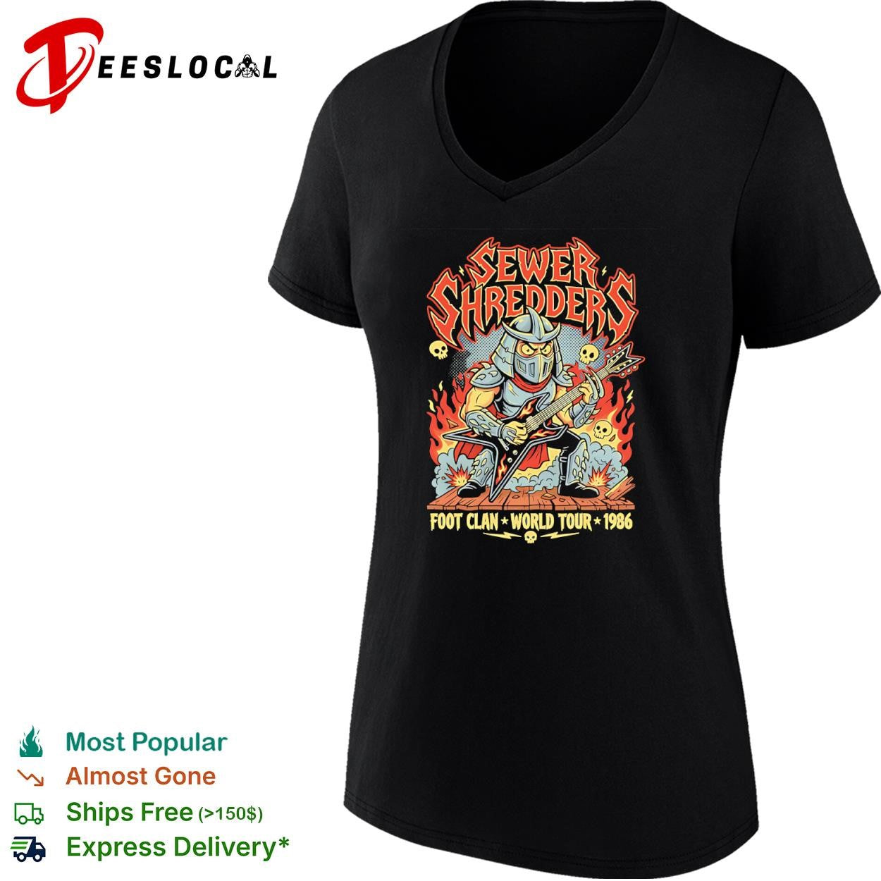 Foot Clan World Tour 1986 Sewer Shredders shirt