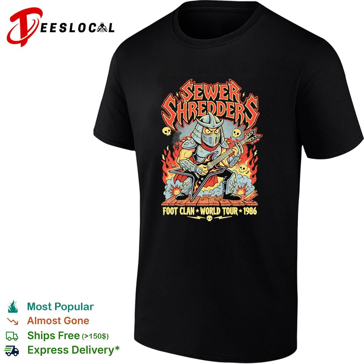 Foot Clan World Tour 1986 Sewer Shredders shirt