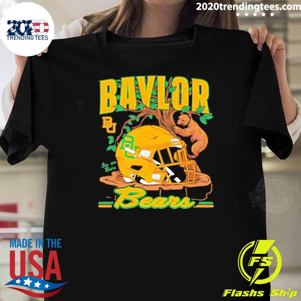 Football Baylor Bears Vintage Helmet Shirt