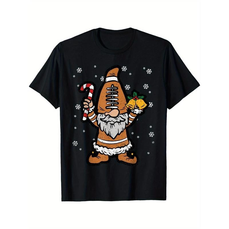 Football Gnome Christmas X-Mas Candy Cane Sport Snowflakes men T-Shirt made in usa Hoodie Sweatshirt | PrintMintTees.com