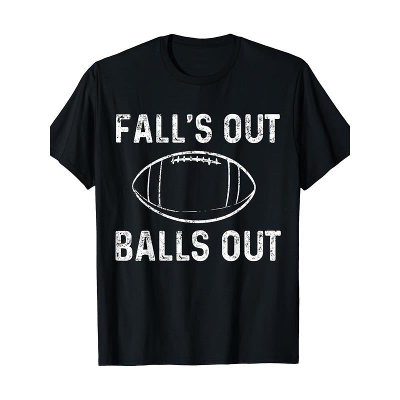 Football Out Balls Falls Out American Football T-Shirt-220g made in usa Hoodie Sweatshirt | PrintMintTees.com