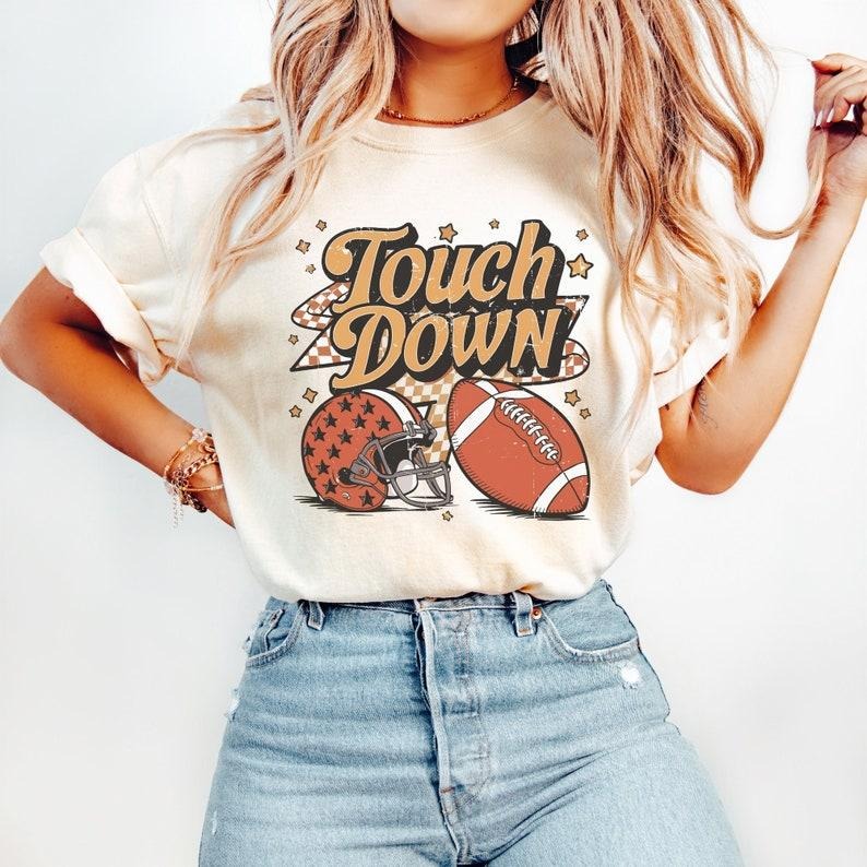 Football Touchdown Tshirt, Gameday Shirt, Football Gameday Touchdown Tee, Womens Football Tee, Unisex Football T-Shirt...