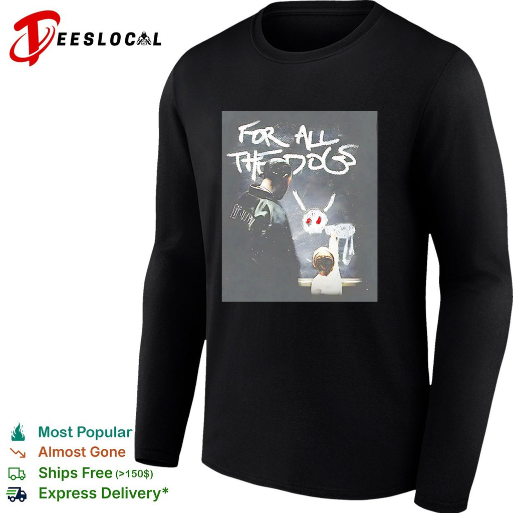 For all the dogs graffiti dog shirt