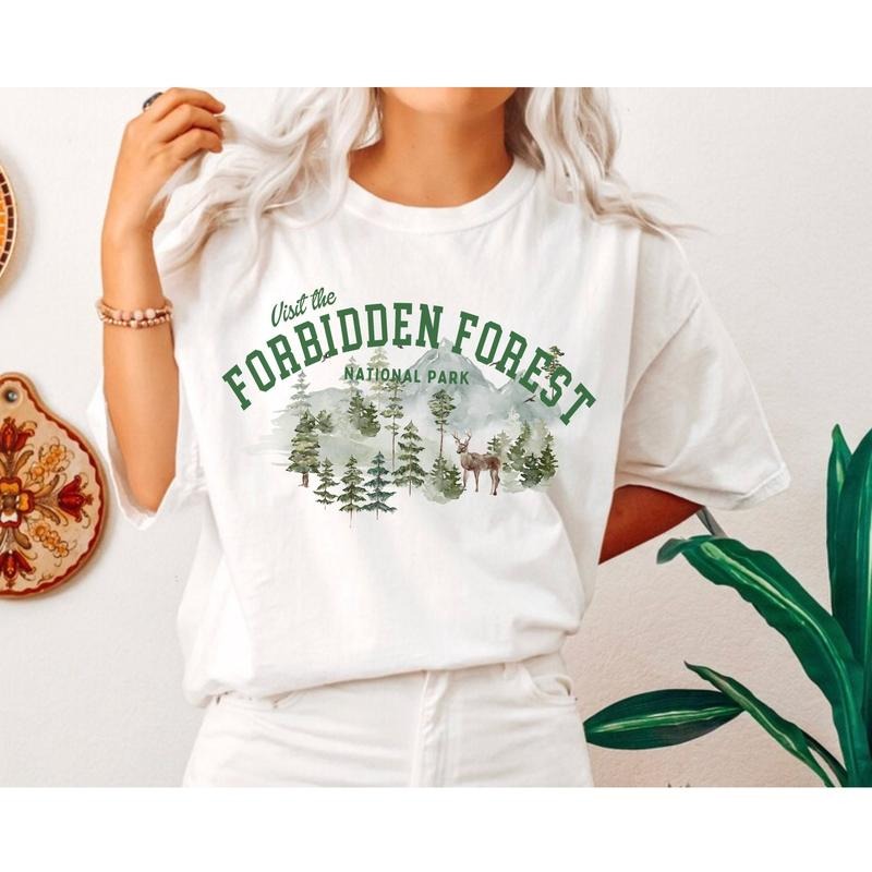 Forbidden Forest Original National Park Shirt Book Lover Magical Hiking Shirt Camping Shirt Outdoor Cottagecore Shirt T-Shirts, Hoodie, Sweatshirt
