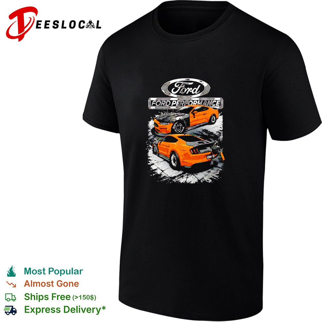 Ford performance mustang sports car racing shirt